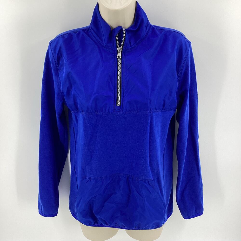 Gap Fit Youth Girl’s 1/4 Zip Pullover Royal Blue Size 2XL Cotton Blend 904